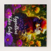 Eggsellenvibesのみ |チキンカラフルアート ジグソーパズル (横)