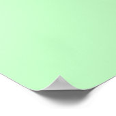 Eggshellブルーグリーンパステルカラー背景 ポスター (角)