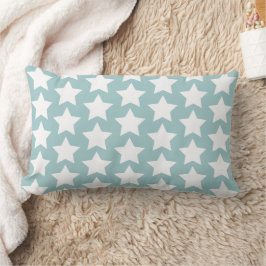 Eggshell Blue & White Stars Kids / 子供部屋 ランバークッション