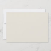 Eggshell & Oliveフローラフォトコラージュ結婚ズ 招待状 (裏面)