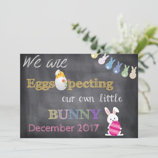 Eggspectingイースターの妊娠は発表を明らかにします シーズンカード (スタンド正面)