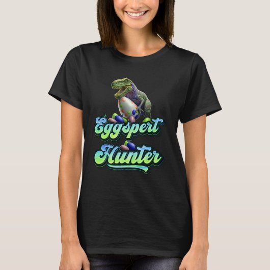 Eggspert Easter Eggs Hunter Easter Dinosaur Egg  1 Tシャツ (正面)