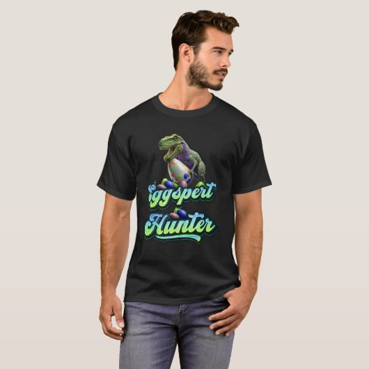 Eggspert Easter Eggs Hunter Easter Dinosaur Egg  1 Tシャツ (正面フル)
