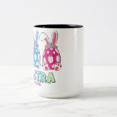 Eggstra Special Easter Bunny Eggs Colorful Kids Gr ツートーンマグカップ (中央)