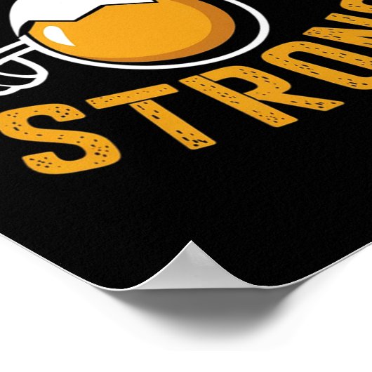 Eggstra Strong Funny Egg Protein Bodybuilding Pun  ポスター (角)