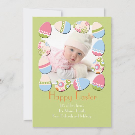Eggstravaganzaフォトイースターカード シーズンカード (正面)