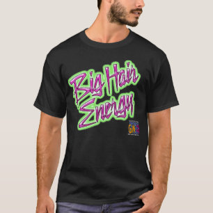 EGMビッグヘアエネルギーTシャツ(黒) Tシャツ