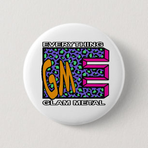 EGM青ヒョウロゴ（大）ボタン 缶バッジ