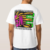 EGM「ミーム戦士」 Ltd. Ed.白いTシャツ Tシャツ (裏面)