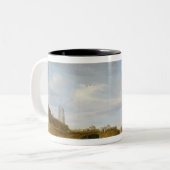 Egmond-an-Zeeのビーチ ツートーンマグカップ (正面左)
