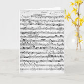 「Egmontへの申し入れのための楽譜 カード (黄色い花)