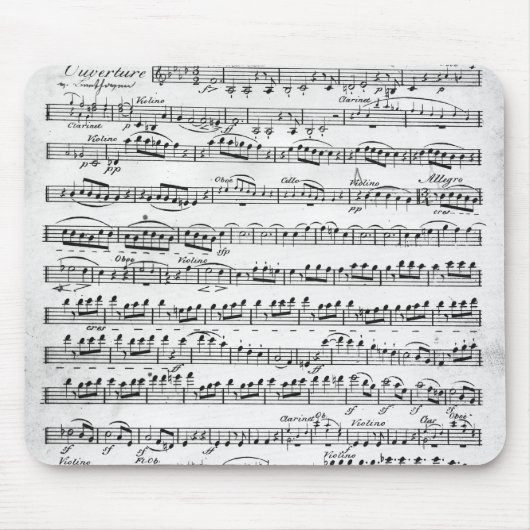 「Egmontへの申し入れのための楽譜 マウスパッド (正面)