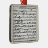 「Egmontへの申し入れのための楽譜 メタルオーナメント (右)