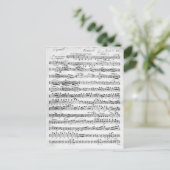 「Egmont」へのインタビューのための楽譜 ポストカード (スタンド正面)