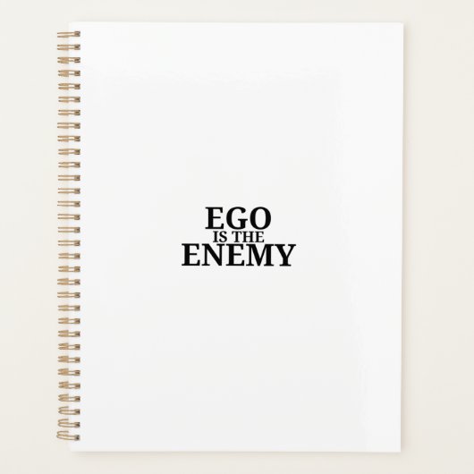 Ego Is The Enemy 2026 Minimalist Daily Planner プランナー手帳 (正面)