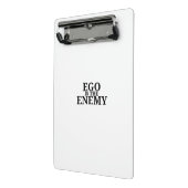 Ego Is The Enemy Minimalist Mini Clipboard ミニクリップボード (アングル2)