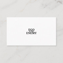 Ego Is The Enemy Minimalist Typewriter Business 名刺