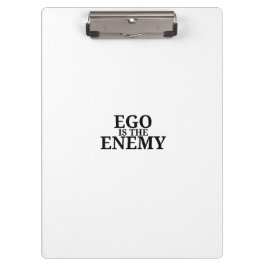 Ego Is The Enemy Minimalist Typewriter Clipboard クリップボード