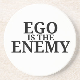 Ego Is The Enemy Minimalist Typewriter Coaster コースター