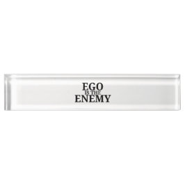 Ego Is The Enemy Minimalist Typewriter Desk Name デスクネームプレート