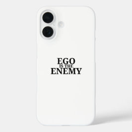 Ego Is The Enemy Minimalist Typewriter iPhone Case 16ケース