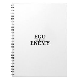 Ego Is The Enemy Minimalist Typewriter Notebook ノートブック