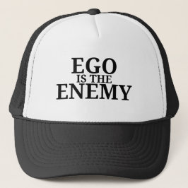 Ego Is The Enemy Minimalist Typewriter Trucker Hat キャップ