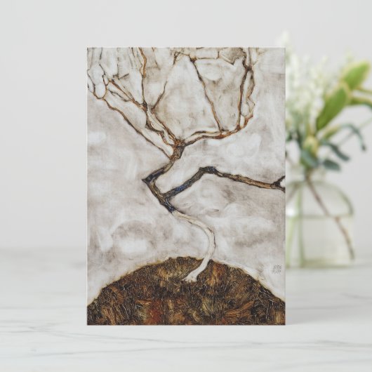 Egon Schieleによる晩秋の小さな木 (スタンド正面)