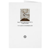 Egon Schieleによる晩秋の小さな木 (裏面)