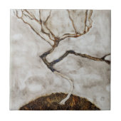 Egon Schieleによる晩秋の小さな木 タイル (正面)