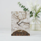 Egon Schieleによる晩秋の小さな木 ポストカード (スタンド正面)