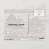 Egon Schieleによる洗浄ライン付き住宅 ポストカード (裏面)