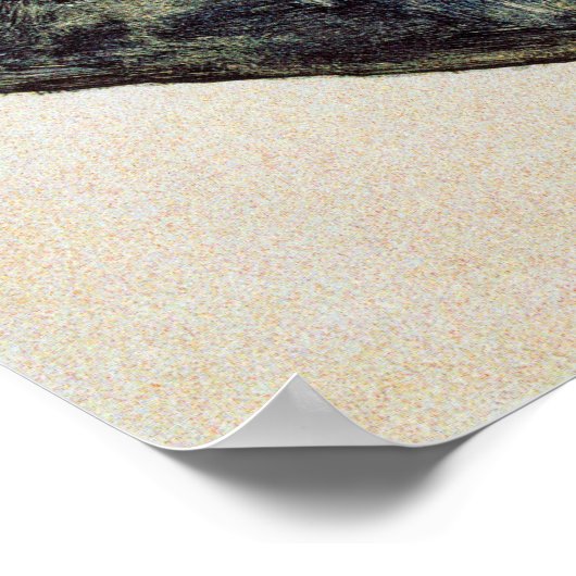 Egon Schiele膝を曲げた着座女性 ポスター (角)