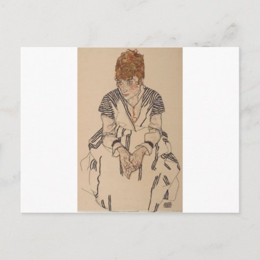 Egon Schiele – アーティストの義理の妹 ポストカード (正面)