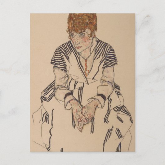 Egon Schiele – アーティストの義理の妹 ポストカード (正面)