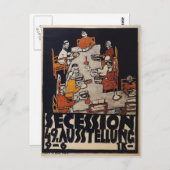 Egon Schiele – ウィーン分離独立のポスター ポストカード (正面/裏面)