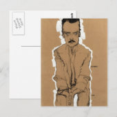 Egon Schiele – エドゥアール・コスマックポートレート ポストカード (正面/裏面)