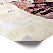 Egon Schiele – エルウィンフォン・グラフフポートレート ポスター (角)