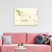 Egon Schiele – セルフポートレイトAs St Sebastian キャンバスプリント (インサイチュ (リビング))