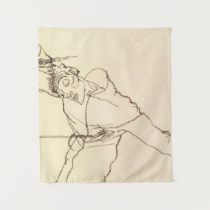 Egon Schiele – セルフポートレイトAs St Sebastian タペストリー