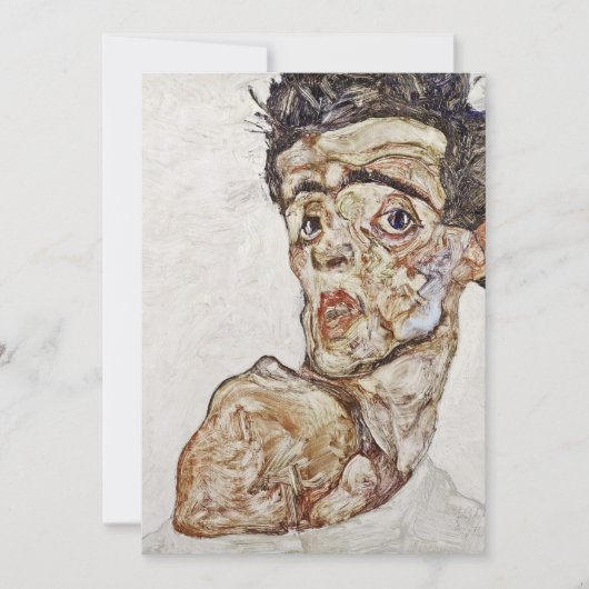 Egon Schiele – セルフポートレート カード (正面)