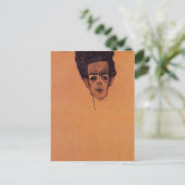 Egon Schiele – セルフポートレート ポストカード (スタンド正面)