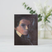 Egon Schiele – セルフポートレート、右向き ポストカード (スタンド正面)