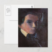 Egon Schiele – セルフポートレート、右向き ポストカード (正面/裏面)