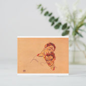 Egon Schiele – ダブルセルフポートレート ポストカード (スタンド正面)