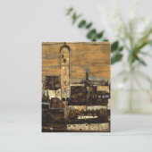 Egon Schiele – ドナウの上のシュタイン、Kreuzberg ポストカード (スタンド正面)