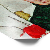 Egon Schiele – ランタン付きセルフポートレ中国のート フォトプリント (角)