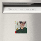 Egon Schiele – ランタン付きセルフポートレ中国のート マグネット (インサイチュ (食洗機))