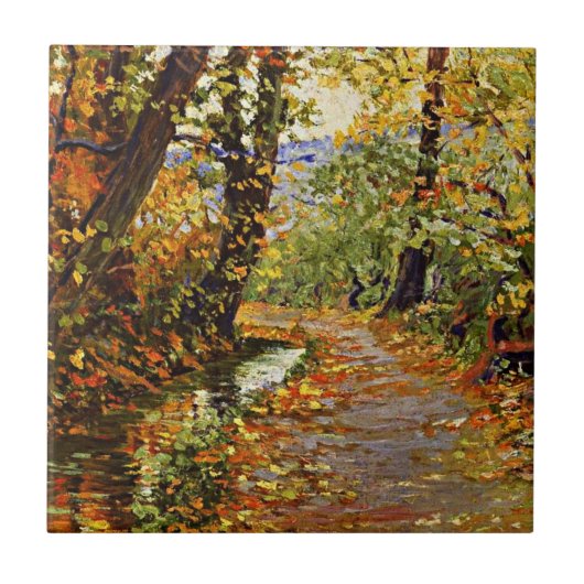 Egon Schiele – ワインディングブルック タイル (正面)