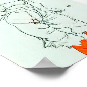 Egon Schiele – 下着の女性とストッキング ポスター (角)